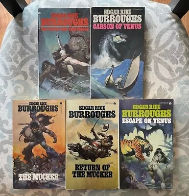 Frank Frazetta Cover Edgar Rice Burroughs Paperback Lot • $20