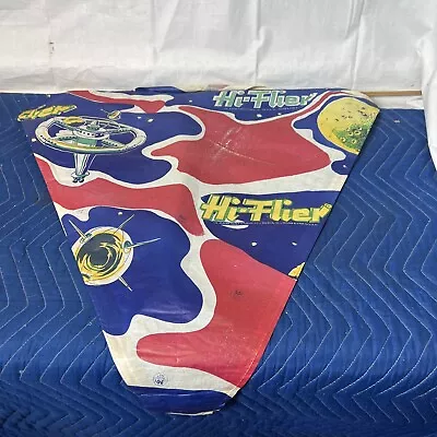 Vintage Paper Hi Flier Kite Space Blue • $15.09