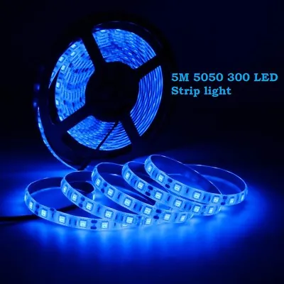 Bright 12V 5M 16.4ft 5050 RGB Waterproof SMD 300 LED Flexible Strip Light • $10.44