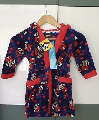 Disney Minnie Mouse Dressing Gown Age 2-3 Years • £14.95