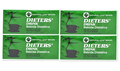 £21.80 • Buy 4 Boxes Of Dieters' Drink Bebida Dietetica Natural Leaf Brand Dieters 72 Tea Bag