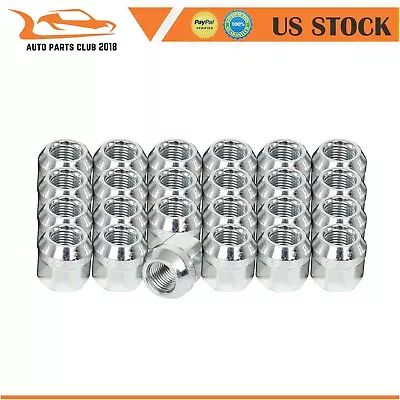 24X Chrome 1/2” Lug Nut 3/4  For Ford Mustang Five Hundred LTD Lincoln Town Car • $16.09