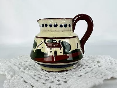 Vintage Torquay Pottery Motto Ware Ave Some Gaim M'dear Creamer Pitcher 2.5  • $14.95