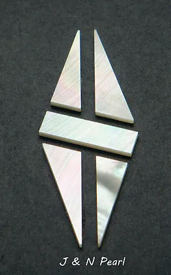 1x2.7x0.05  Mother Of Pearl Split Diamond Peghead Inlay For Gibson Style Guitars • $22.49