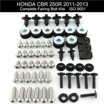 Fit For Honda CBR 250R 2011 2012 2013 Stainless Steel Fairing Bolts Kit Screws  • $23.75