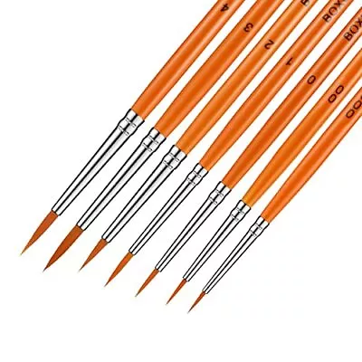 Miniature Paint Brush Set 7 Piece Fine Detail Paint Brush For Artists Model Acry • $8.25