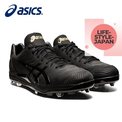 ASICS GOLDSTAGE SM 1121A054 001 Black Black Baseball Cleats Men Shoes • $107.99