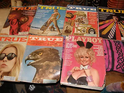 TRUE The Man's Magazine LOT OF 6 1960-1969 + Playboy Oct 1978 Dolly Parton Rough • $16.99