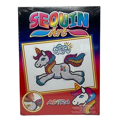 Sequin Art Kit Kids Craft Unicorn Sealed In Box • $25