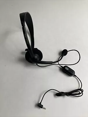 Original  Microsoft XBOX 360 Genuine OEM Black Wired Chat Headset With Vol Mic • $9.89