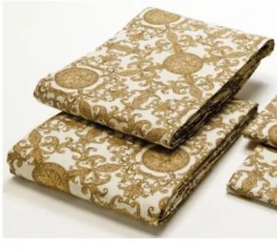 RARE RARE NWT Versace Home QUEEN Flat And Fitted Sheets- 2 Pcs “Le Dome Baroque” • $399