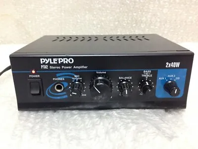 Pyle PTA2 Mini 2x40W Stereo Mixer/Power Amplifier { UNTESTED }  • $10.89