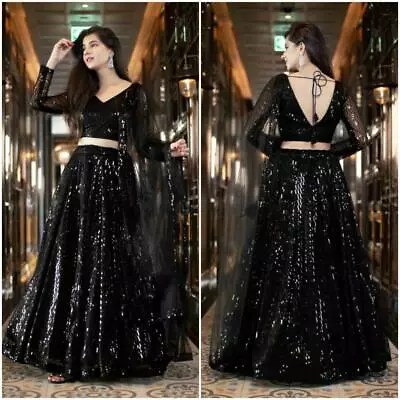 $76.99 • Buy Indian Lehenga Choli Wedding Party Wear Lengha Designer Bridal Bollywood Ethnic