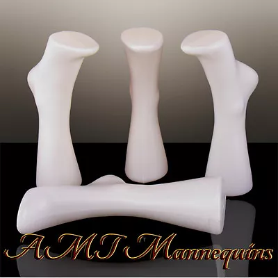 Female Plastic Mannequin Foot/leg Display Shoes And Socks 2 Hollow White Feet • $18.98