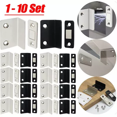 1-10x Strong Magnet Steel Catch Latch For Door Closet Cabinet Cupboard Closer • £3.62