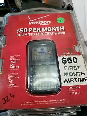 Pantech Caper - Black (Verizon) Cellular Phone NEW ! AS IS ! • $9.95