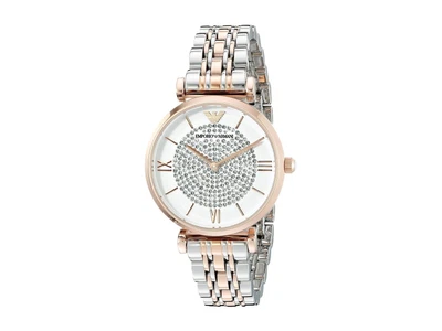 £69.99 • Buy Brand New Genuine Emporio Armani Ar1926 Womens Watch Rosegold & Silver