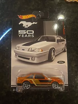 2014 Hot Wheels Mustang 50 Years '92 Ford Mustang Orange • $1.30