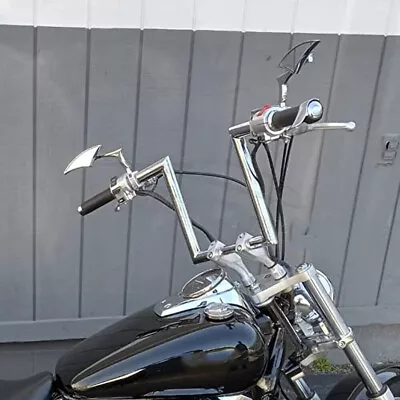 $47.20 • Buy Drag 10-1/2  Rise 1  Ape Hanger Z-Bar Handlebar For Harley Sportster XL FX HONDA