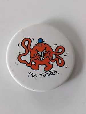 Mr Tickle Mr Men Vintage Badge 1993 Roger Hargreaves • £3.95