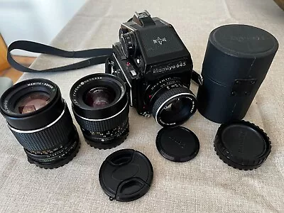 Mamiya M645 1000S Medium Format Film Camera W/Prism Finder And 3 Lenses • $750