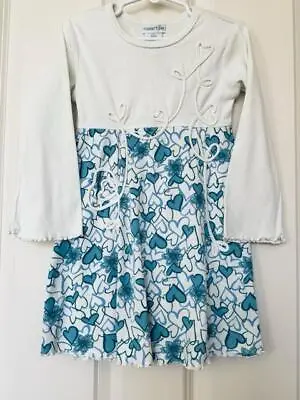 NAARTJIE Long Sleeve Dress HEARTS Girl's Size 4 • $19.50