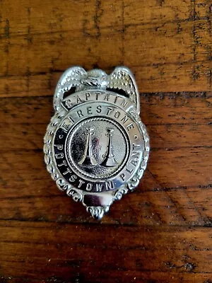 Vintage FIRESTONE Tire Fire Captain Obsolete Badge By Reese • $59.99