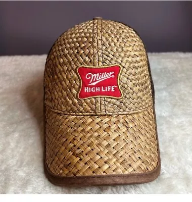 Miller High Life Hat Snapback  BIO-DOMES Brown Preowned • $12