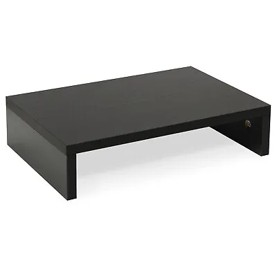 Monitor Stand Riser Wood Monitor Stand For Desk TV/Screen Computer Stand Black • $22.59