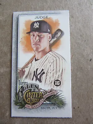 Aaron Judge Mini Trading Card Allen & Ginter 2022 # 11 New York Yankees • £3