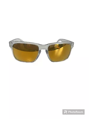 Oakley Holbrook Sunglasses Clear Frames Gold Mirror Lens • $18.56