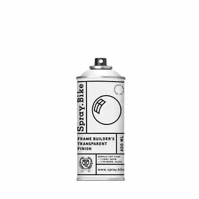 Spray.Bike Transparent Paint - Clear Acrylic Varnish - Satin/Gloss 400ml Can • £13.99