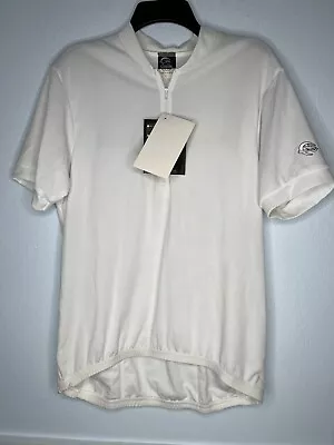 Canari Cycling Jersey Mens Large New NWT Vintage Made In USA NOS Shirt White • $17.77