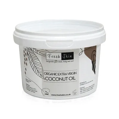 500g Organic Extra Virgin Coconut Oil - 100% Pure Raw & Cold Pressed • £7.30