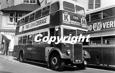 Maidstone & District DH430 RKP911 Leyland PD2 Weymann B&W Coach Bus Photo • £1.15