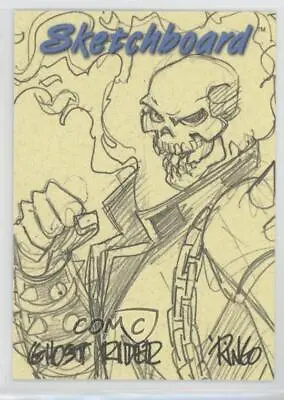 1998 SkyBox Marvel Creators Collection Yellow Ghost Rider #11 Sketch 0kg8 • $24.99