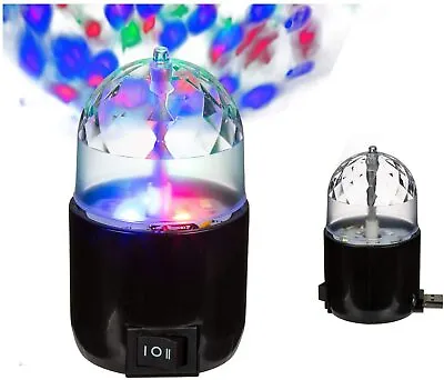 £6.95 • Buy Rotating Disco Light DJ Party Crystal Ball Effect Xmas Birthday USB