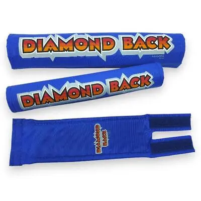 Diamond Back - 1982-1983 Nylon Pad Set - BLUE With Orange Fade  - Old School Bmx • $132