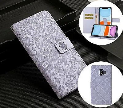 $6.95 • Buy Galaxy J2 Pro (2018) Embossed Pu Leather Wallet Case Ethnic