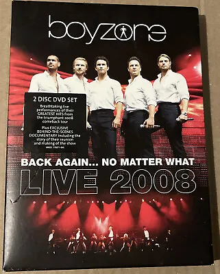 Boyzone: Back Again... No Matter What - Live 2008 [DVD] Concert 2 Disc VGC • £3