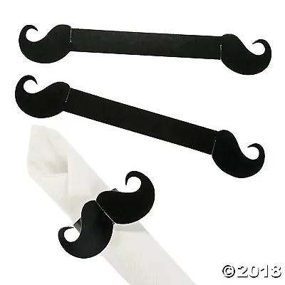 12 Mustache Paper Napkin Rings Holders Movember Party Table Decoration Moustache • $5.19