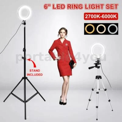 $17.87 • Buy LED Ring Light With Tripod Stand Phone Holder Dimmable Studio Lamp Vlo Pm а