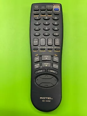 ROTEL RR-DV92 REMOTE CONTROL For RR-DV92 RDV-995 • $49.90