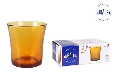 £12.34 • Buy Box Of 6 - Duralex Amber Lys 210ml Drinking Glasses Tumblers