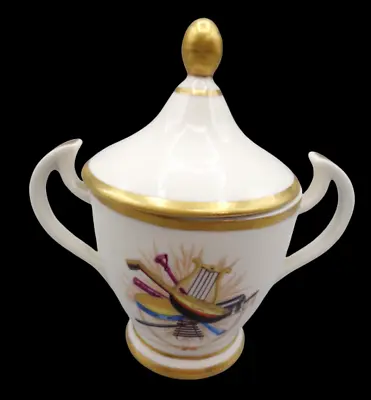 Vintage A Mottahedeh Design Italy Stoneware Sugar Bowl For Tea Set (No Creamer) • $19.99