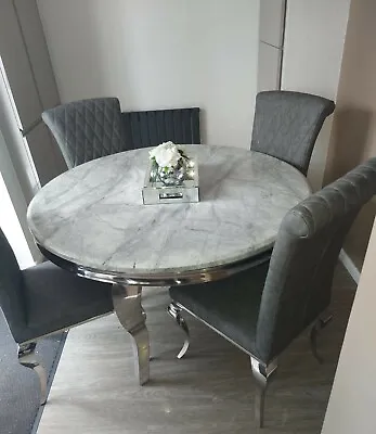 £1000 • Buy Round Marble Dining Table And Chairs