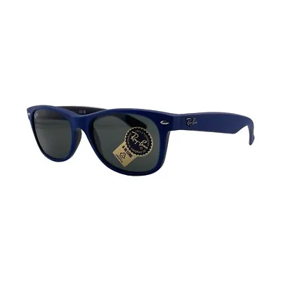 Ray-Ban RB2132 6463/31 New Wayfarer Rubber Blue Sunglasses 55mm 18mm 145mm • $90