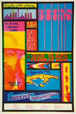 The Doors 1968 Santa Rosa Fairgrounds Concert Poster 12 X18  • $14.95