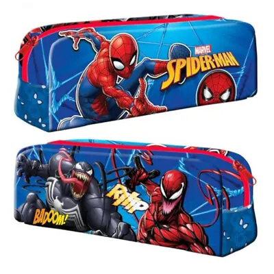 Kids Boys Childrens Marvel Spiderman & Venom Rectangular School Pencil Case • £3.25