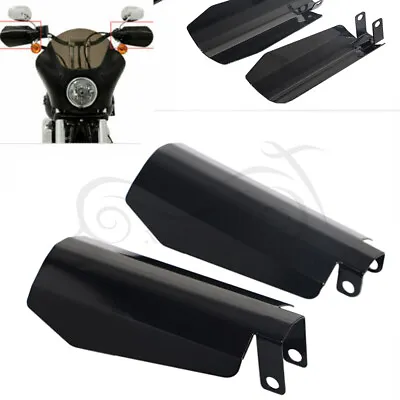 Motorcycle Black Hand Guards Wind Protector For Harley Touring Road King Glide • $23.98